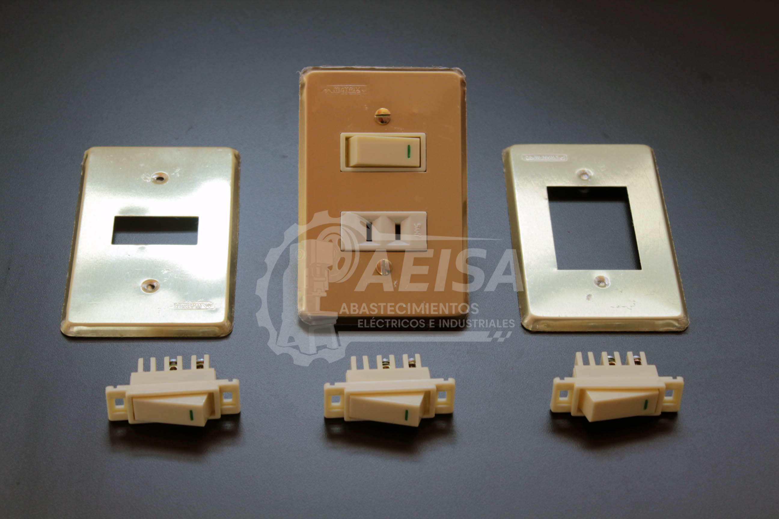 Placa para apagador o contacto sencillo, doble y triple tradicional